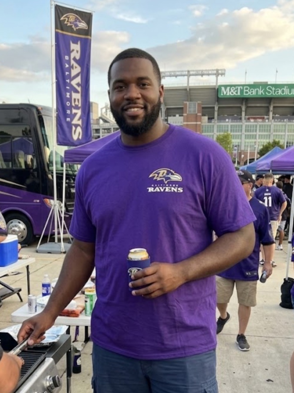 Purple Baltimore Ravens Legacy Big and Tall T-Shirt NWT Size 3XL
